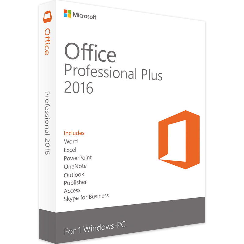 Licença Microsoft Office 2016 Professional Plus Vitalício RETAIL - 32/64 Bit + Nota Fiscal e Garantia